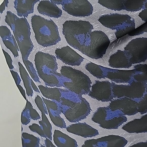 Wrap Scarf Water Color Style Gray Blue Black by The Limited - Picture 3 of 3